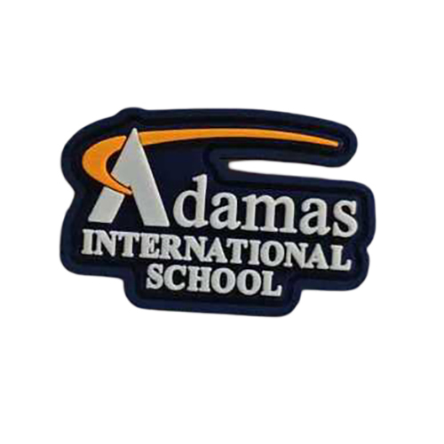 Adamas International School Silicone Logo Patch - Color: Multicolor (Navy Blue