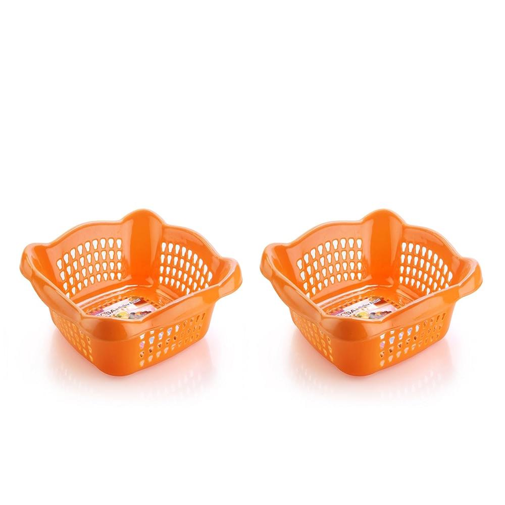 Plastic Melow Fruit Basket Set