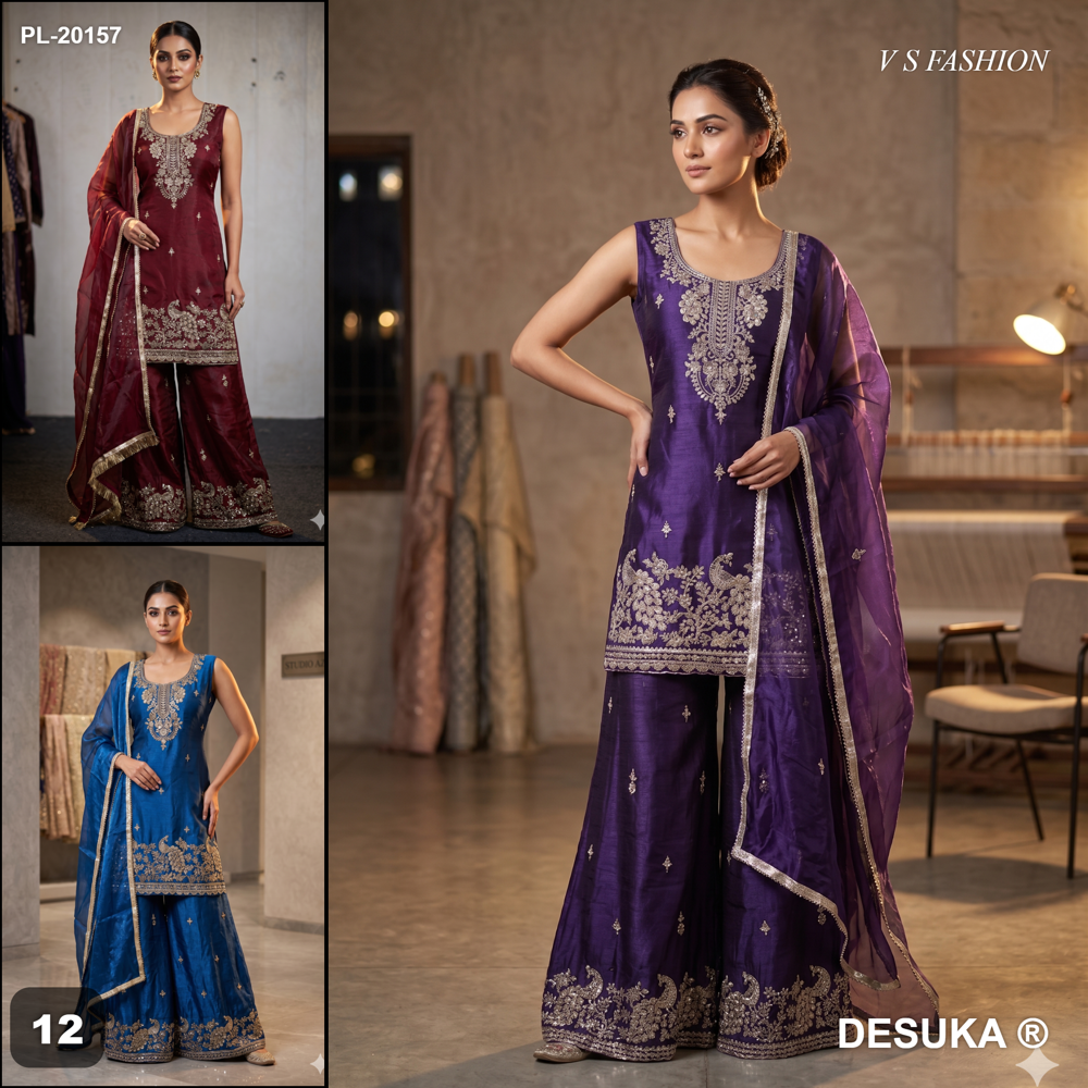 Party Wear plazzo suit