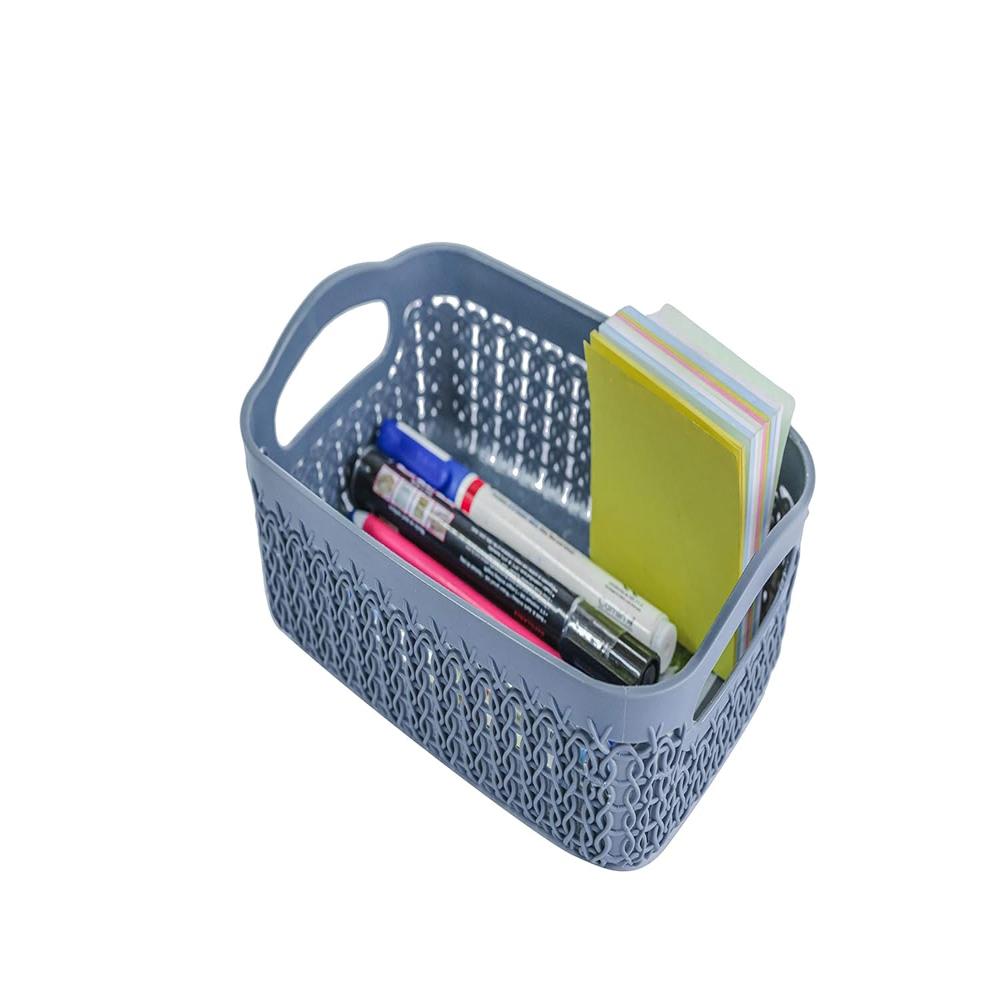 Nayasa Rope Tray Basket for Stationary Paper File Storage