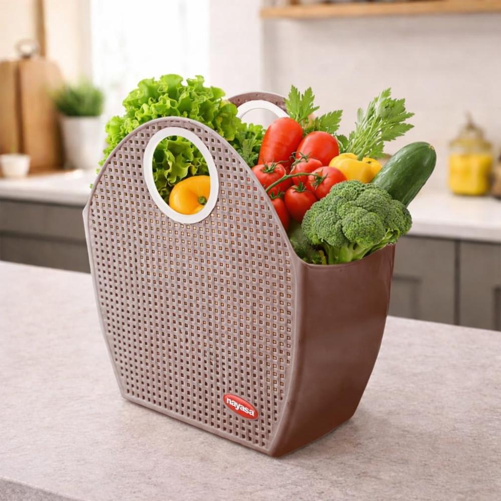 Plastic Shopping Basket - Color: Multicolor