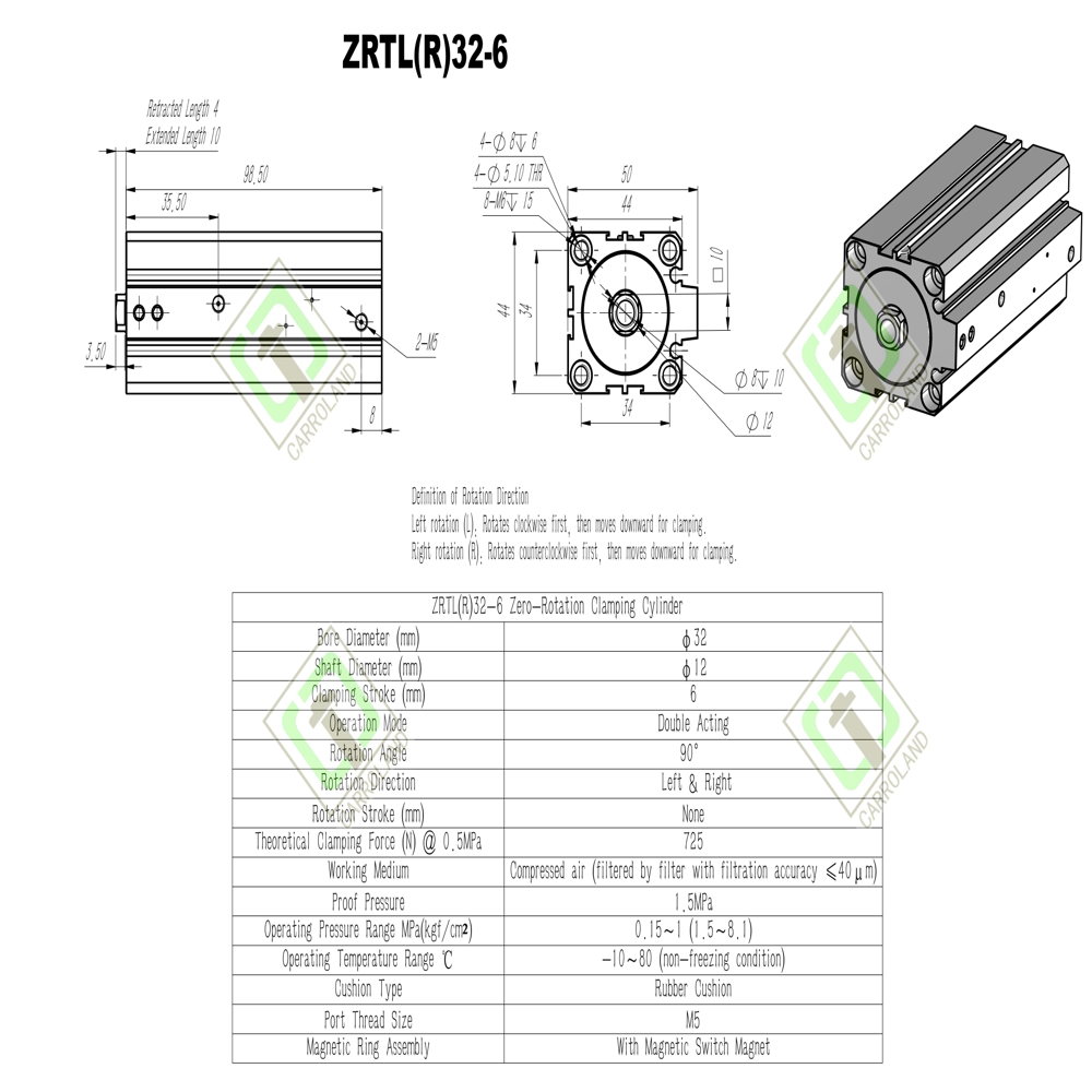 Foxconn-Certified ZRTL(R)32-6 Zero-Stroke Force Clamp for iPhone Line | 725N 90 deg