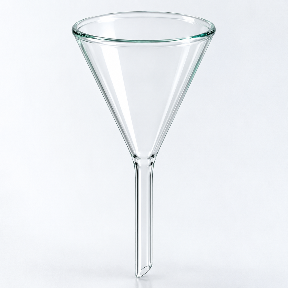 Laboratory Glass Funnel - Dimension (L*W*H): 4 Inch (In)