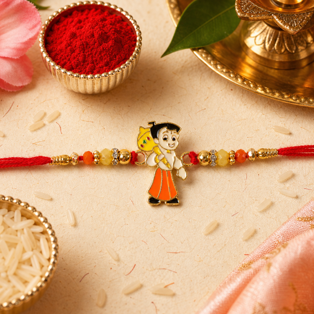 Chhota Bheem Beads Rakhi, Stylish & Lightweight for Raksha Bandhan