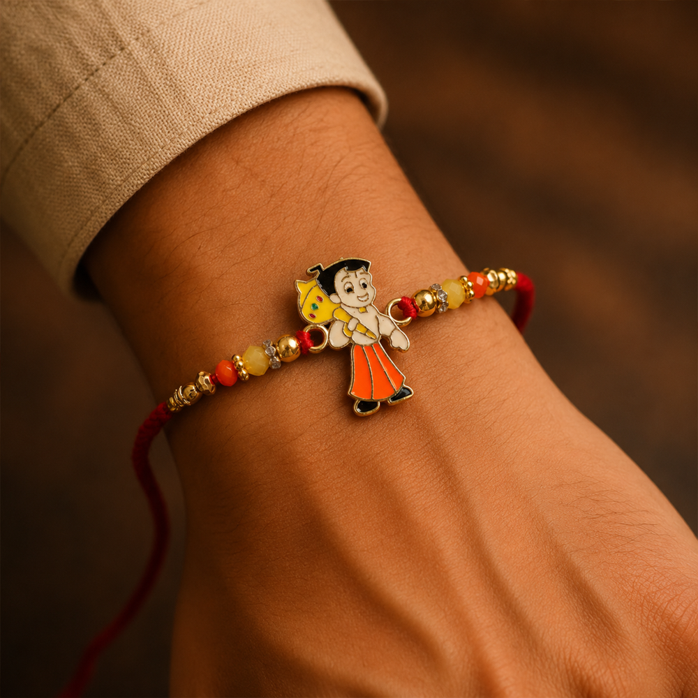 Chhota Bheem Beads Rakhi, Stylish & Lightweight for Raksha Bandhan
