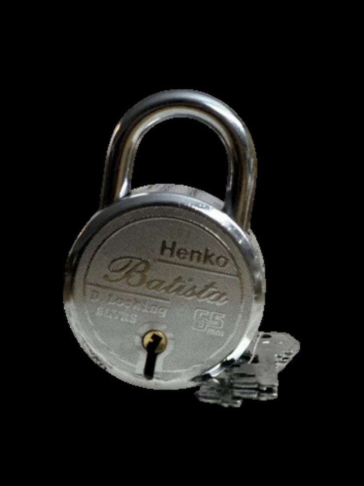 Heavy Round Padlock - Color: Silver