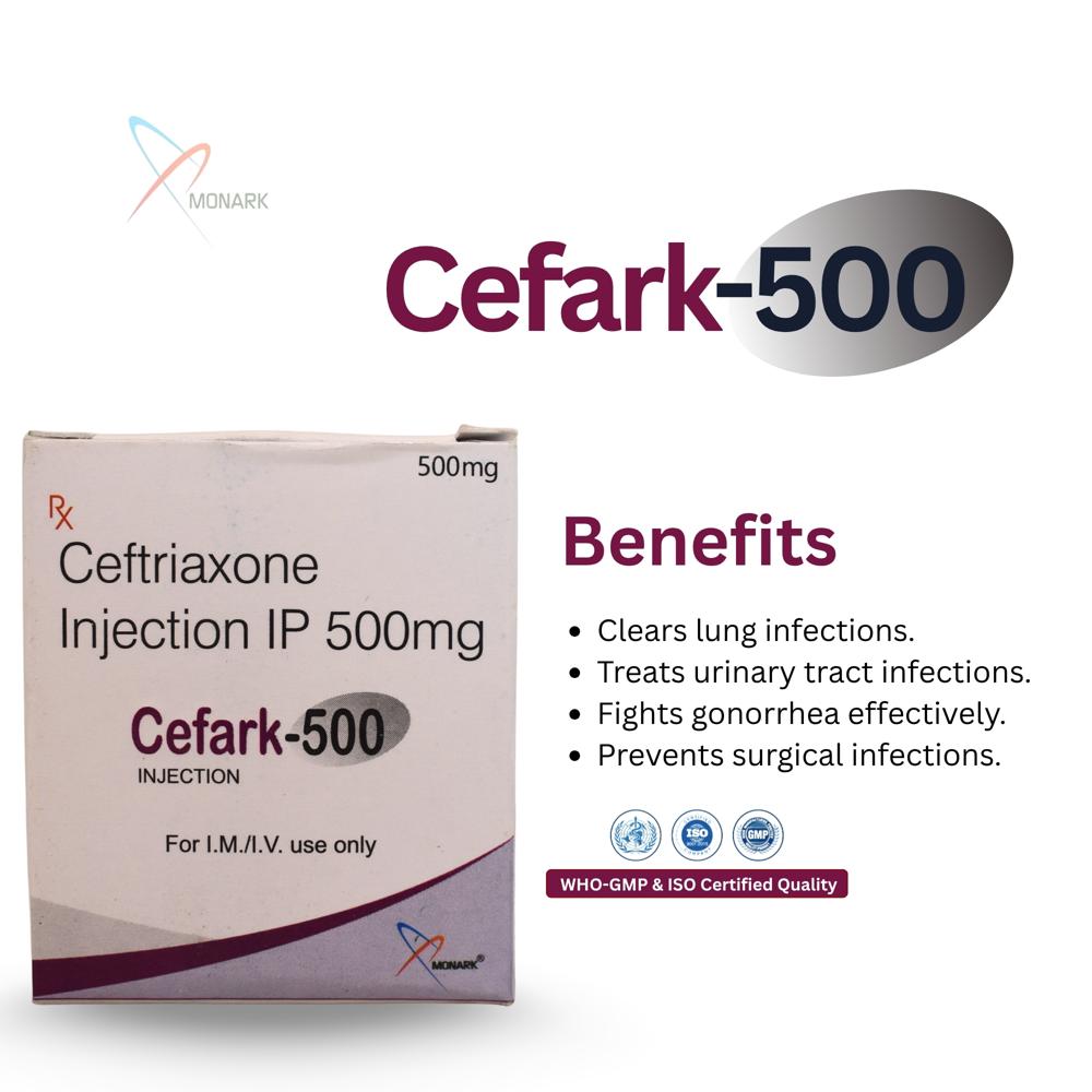 Ceftriaxone 500 Mg Injection - Brand Name: Cefark