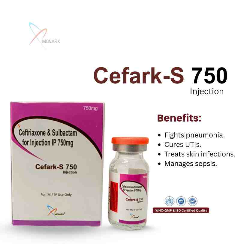 Ceftriaxone And Sulbactam For Injection - Brand Name: Cefark-s