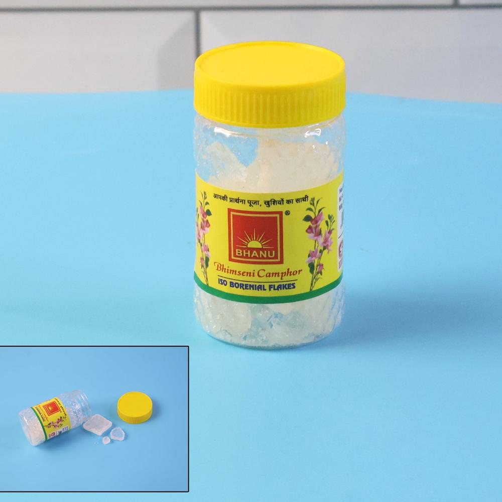 Premium Bhimseni Camphor Iso Borneol Flakes (20gm / 1 Pc) - Application: As Per Product Requirement
