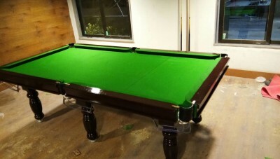 Pool And Snooker Table - Solid Hardwood Frame, 12ft x 6ft, Green Cloth | Slate Bed, Adjustable Levelers, Leather Pockets