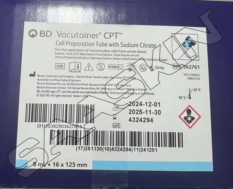 BD CPT Blood Collection tube with Sodium Citrate