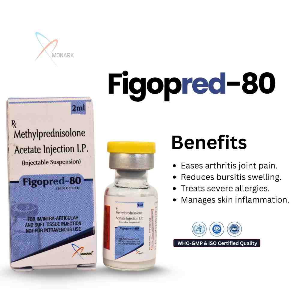 Methylprednisolone Acetate Injection I.p. - Brand Name: Figopred-80