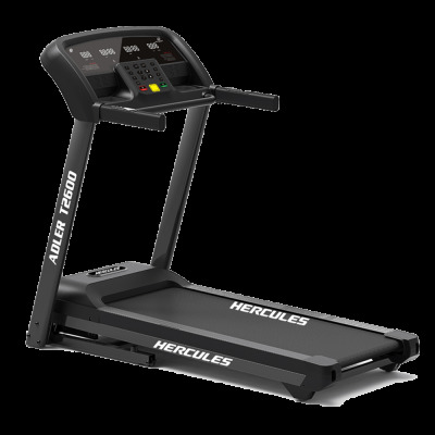 Hercules Treadmill ADLER T2600 - Steel Frame, 2180x930x1500 mm, Black, 4.0 HP AC Motor | 18% Incline, 24 Programs, Bluetooth USB Connectivity