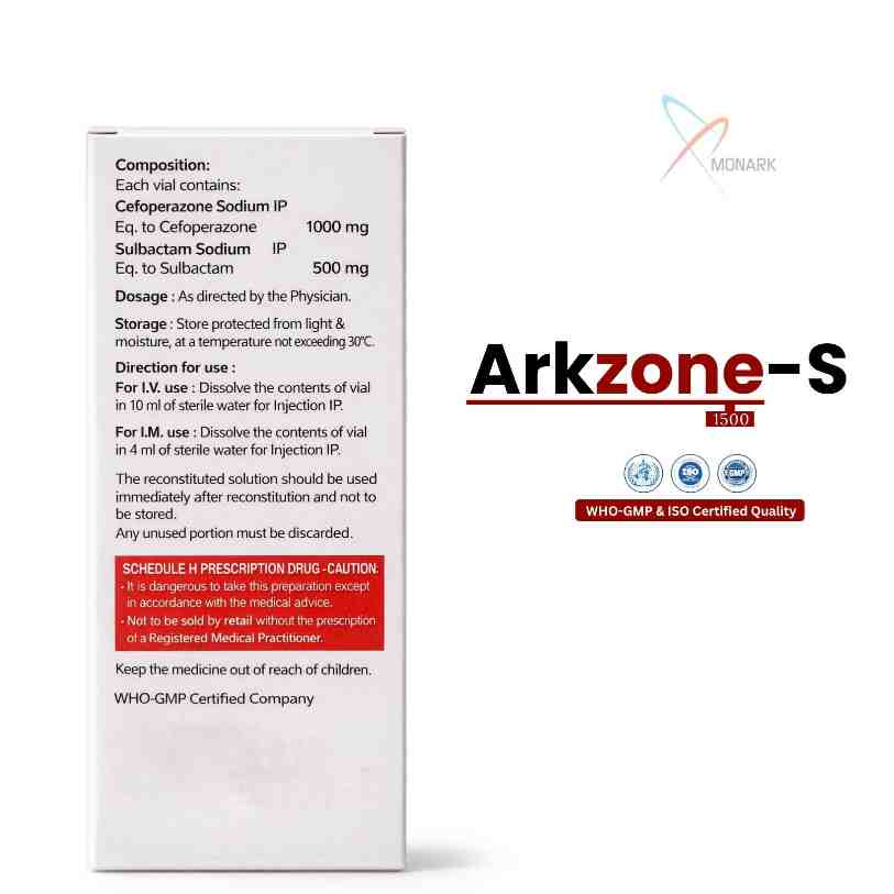 Cefoperazone Sulbactam Injection - Brand Name: Arkzone-s