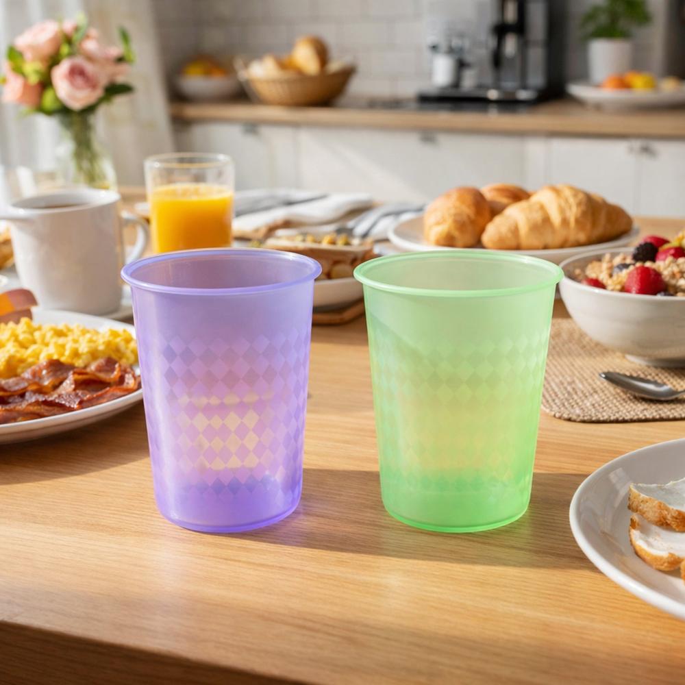 Unbreakable Plastic Drinking Glass Set Of 6 (200 Ml Each) - Application: As Per Product Requirement