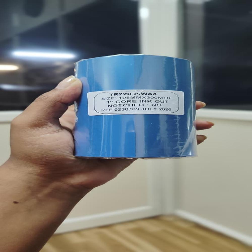 Wax Thermal Transfer Ribbon  Paper Labels Shipping Logistics Zebra TSC Honeywell Compatible