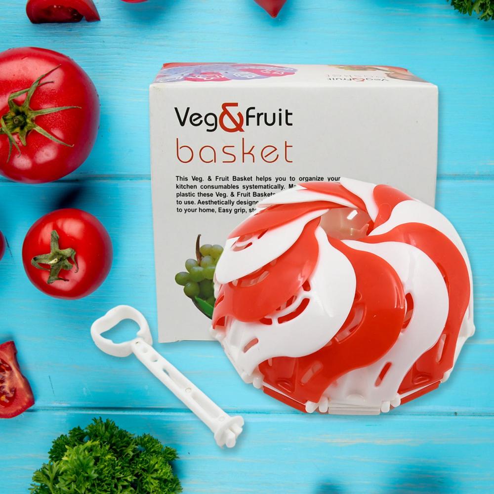 Folding Fruit Basket Hanging Stand Lotus Shape Tray For Fruits & Vegetables (1 Pc) - Application: As Per Product Requirement