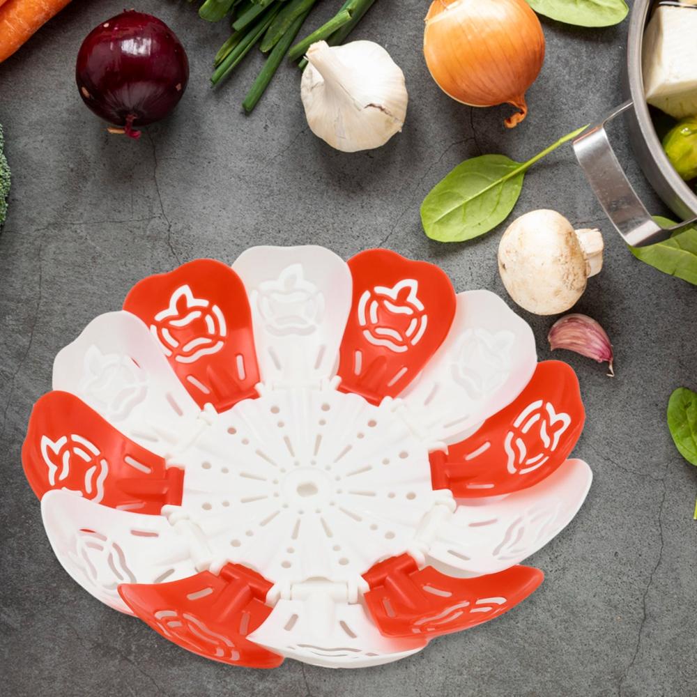 Folding Fruit Basket Hanging Stand Lotus Shape Tray for Fruits & Vegetables (1 Pc)
