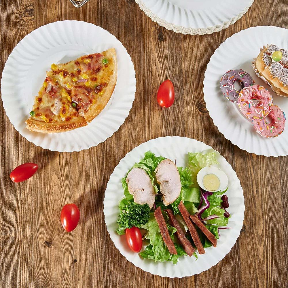 Freshee 7 Inch Round Compostable Paper Plate - 25 Pcs Pack