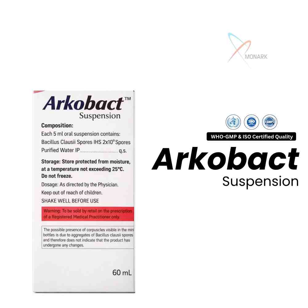 Bacillus Clausii Spores Suspension - Brand Name: Arkobact