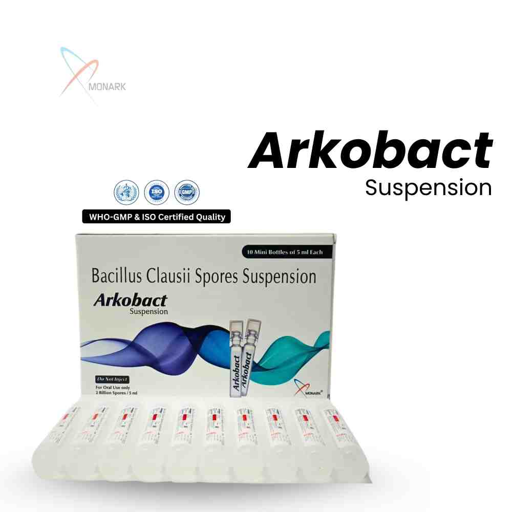 Bacillus Clausii Spores Suspension - Brand Name: Arkobact