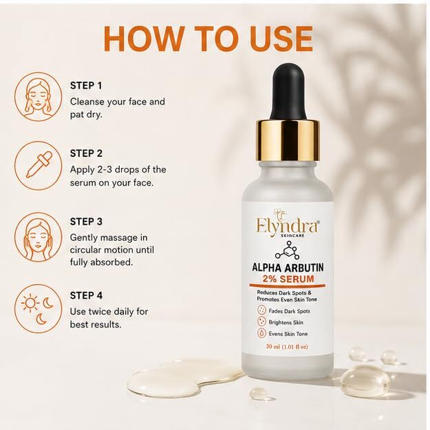 Elyndra Alpha Arbutin 2% Face Serum