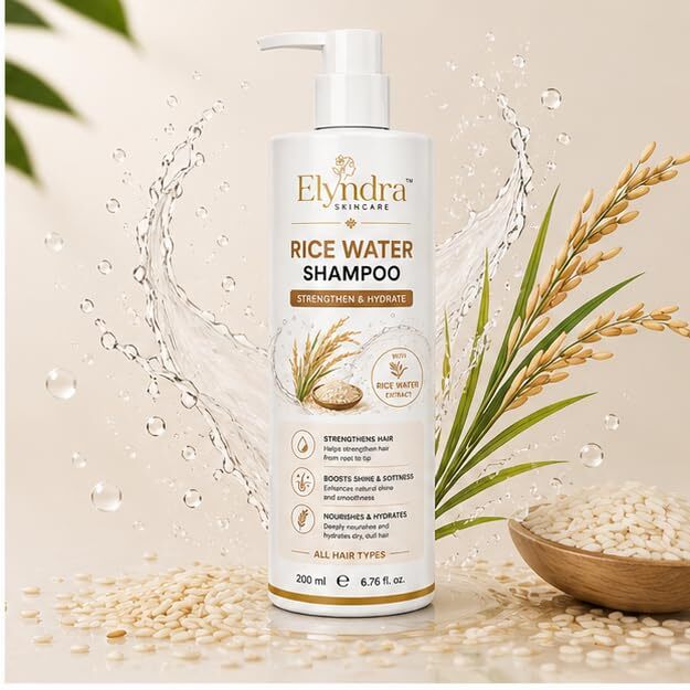 Elyndra Rice Water Shampoo with Rice Water Extract