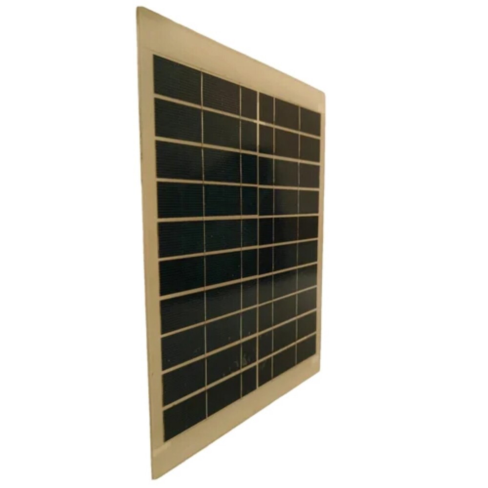 6w Polycrystalline Solar Panel - 350mm X 440mm X 3.2mm, Black Color, Customizable Cable Length, High Efficiency, Reliable Warranty