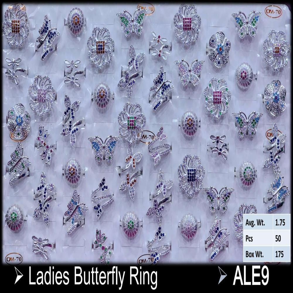 Silver Ledis Butterfly Ring - Gender: Women