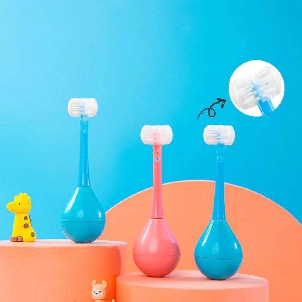 Soft Bristle 3-Sided Training Toothbrush Inverted Silicone Head (Age 2-12 1 Pc) - Application: As Per Product Requirement