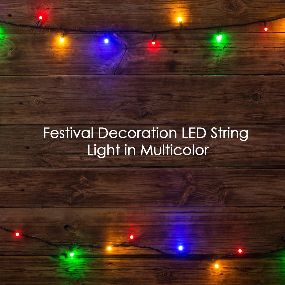 3M Multi-Color LED String Lights for Indoor & Outdoor Festival Decor (15 LED)