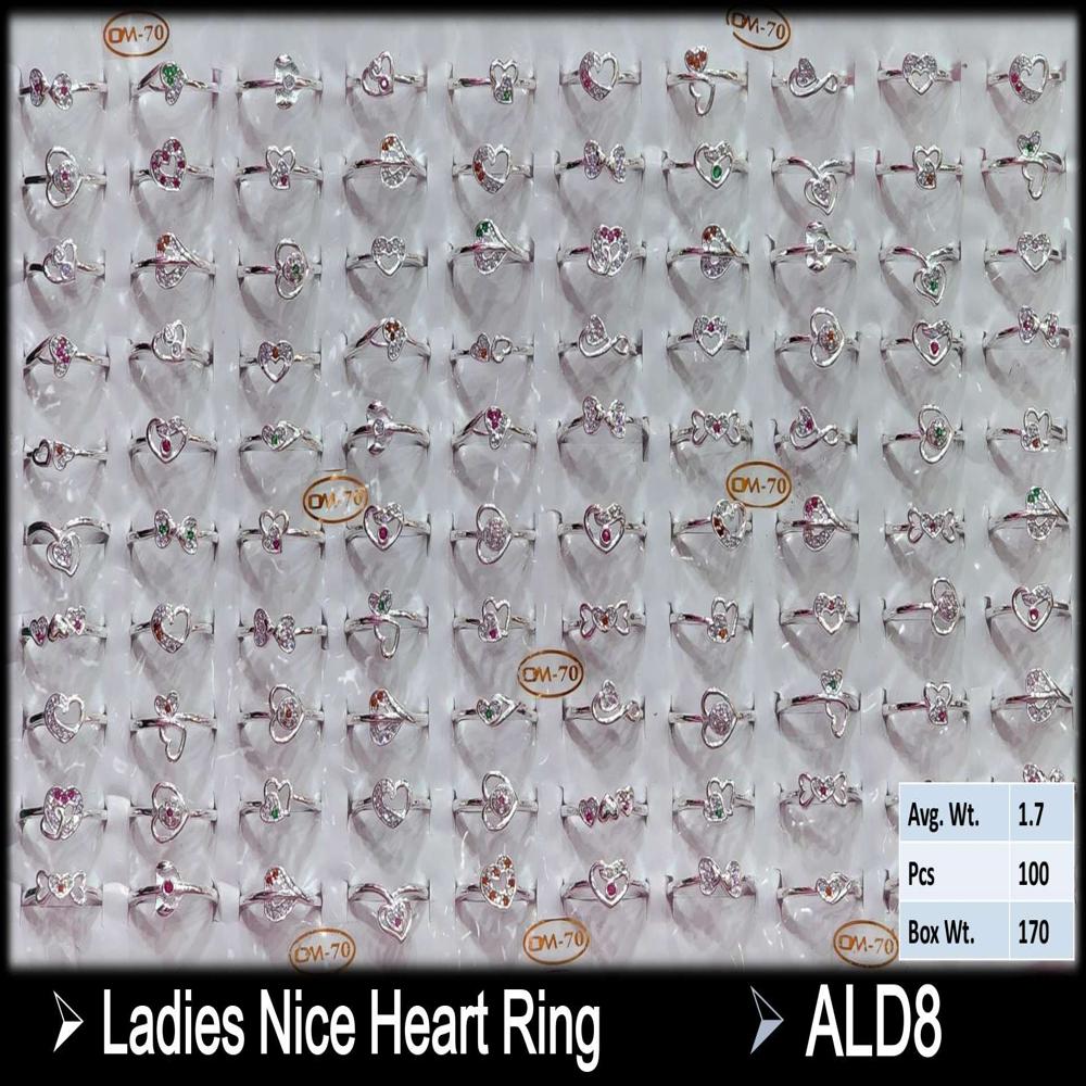 Silver Ledis Heart Ring - Gender: Women