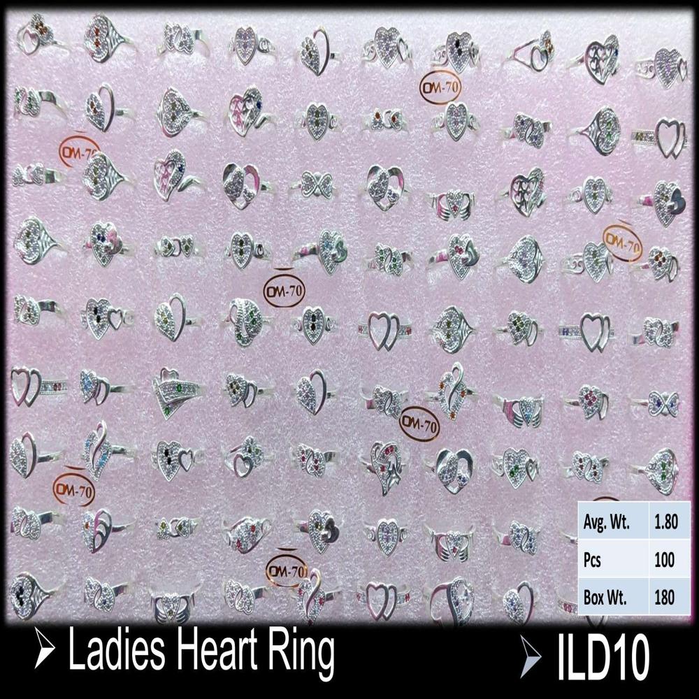 Silver Ledis Heart Ring - Gender: Women