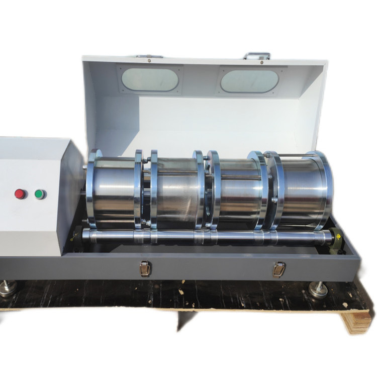 Deval Abrasion Testing Machine Astm D6928 Standard - Stainless Steel Drums 200mm Diameter X 340mm Length, Lid Interlock, Timer Control