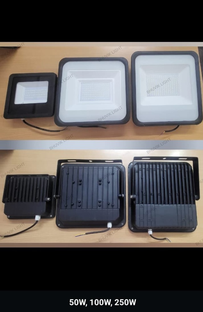 100w Led Flood Light - Black Housing, Ip65/ip66 Rating, 50-60hz Frequency, Pure White Illumination | Energy Efficient, Low Maintenance, Long Lifespan