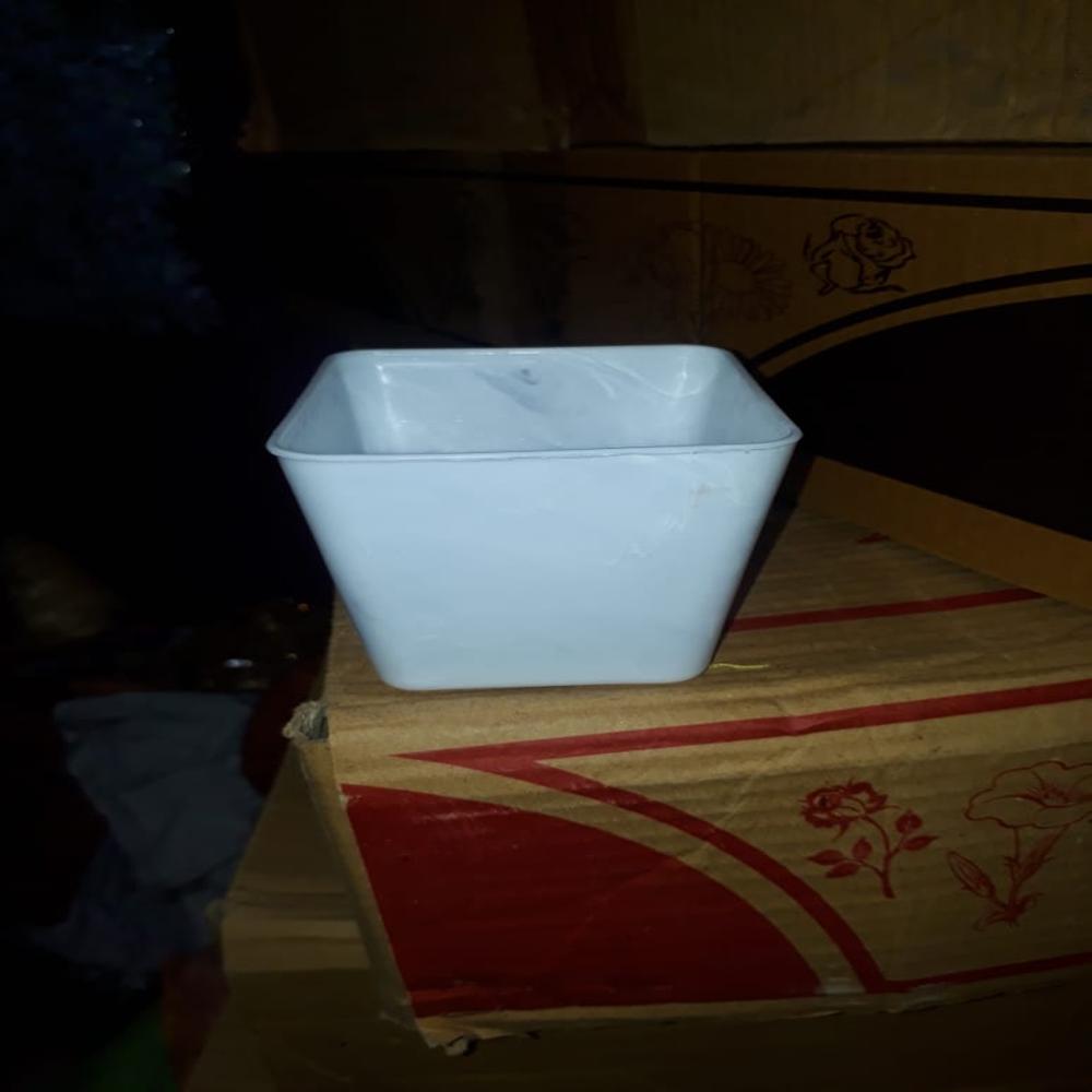 Plastic Pots For Plants - Color: White