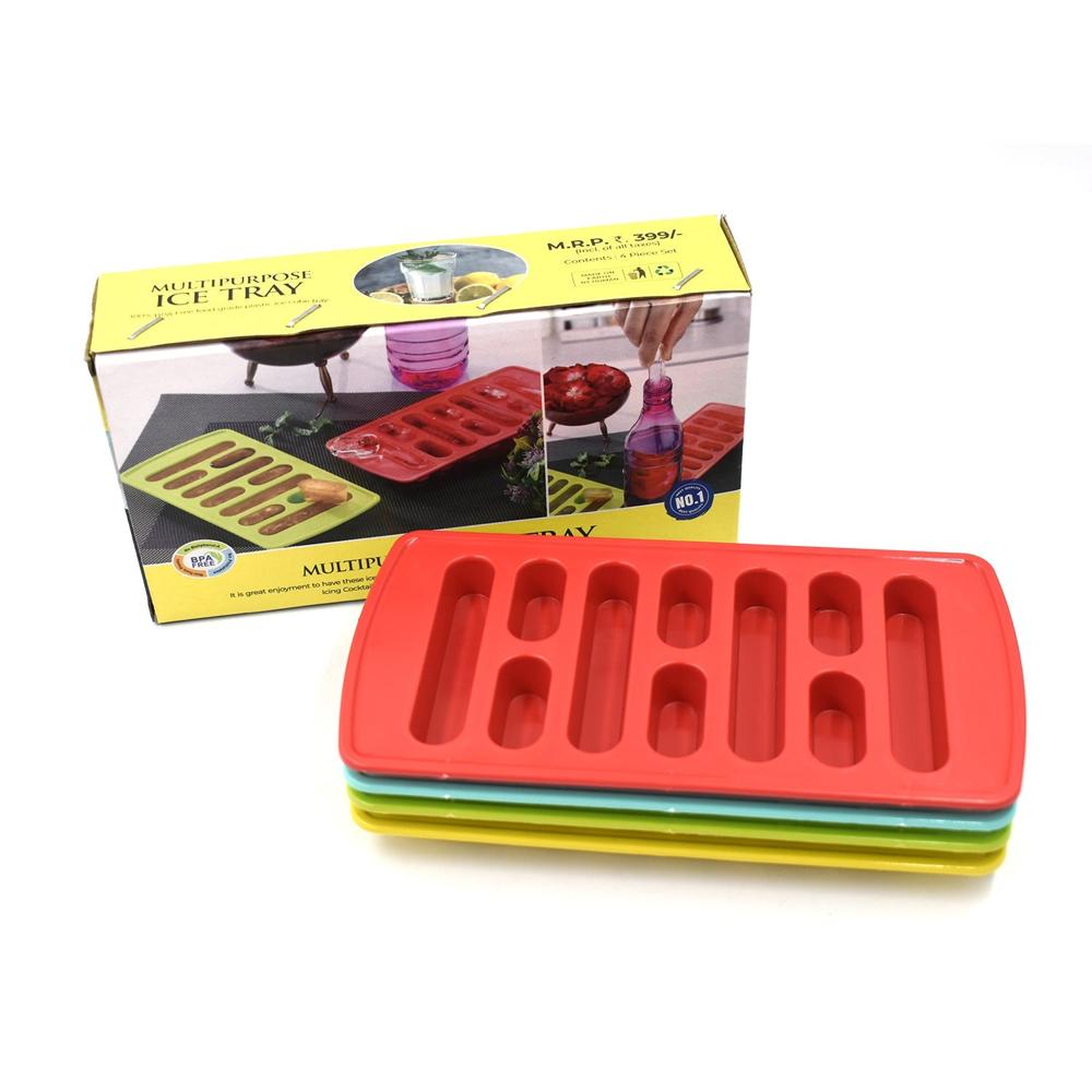 4-Piece Fancy Ice Tray Versatile Household Ice Maker