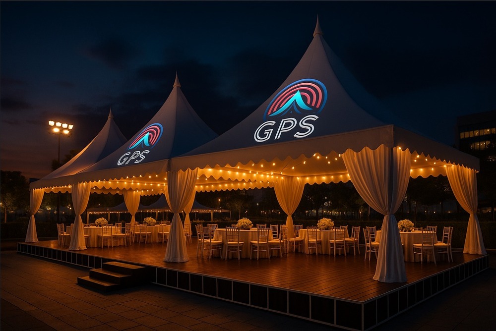GPS PVC Coated Fabric Pagoda Tent