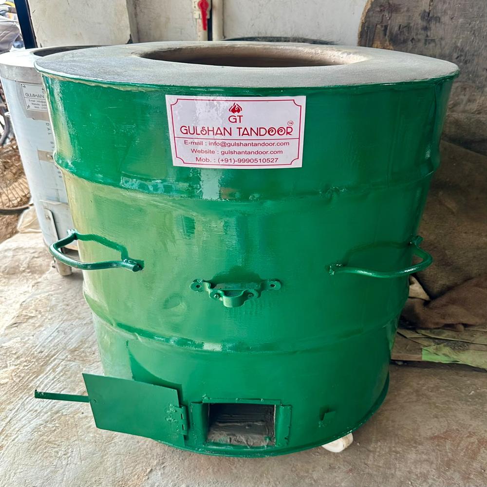 Green Colored Drum Tandoor - Size: 44*24 Inch