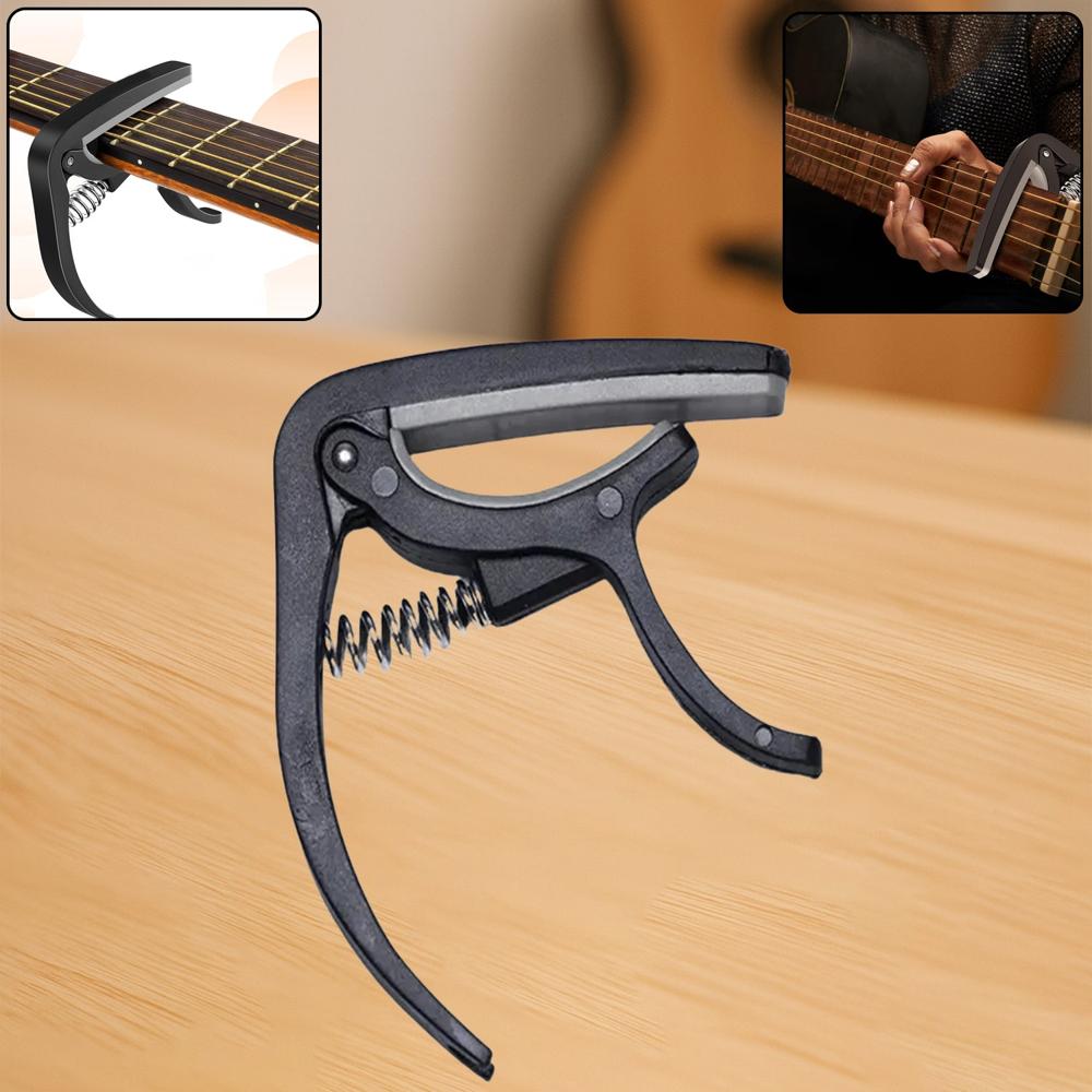Guitar Capo with Pickup Stand Soft Capo for Acoustic & Electric Instruments