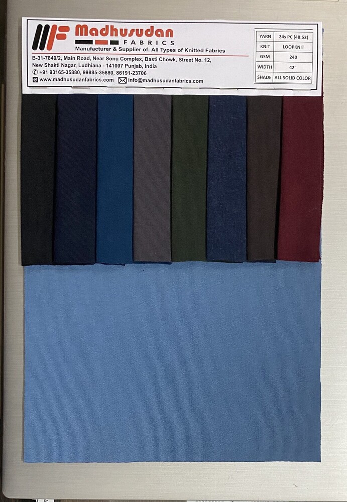 Lower Colour Chart Fabric