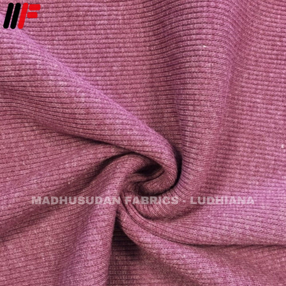 Maroon 1X2 Lycra Rib - Application: Apparel