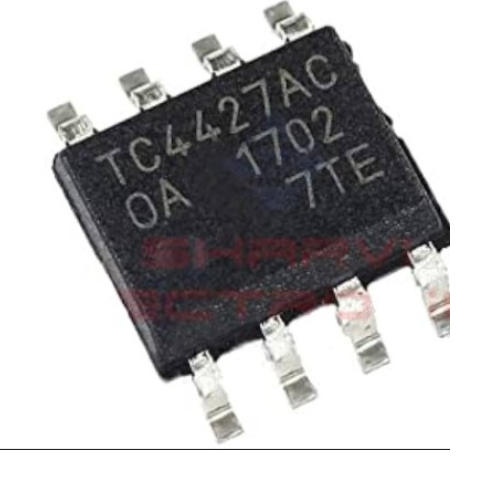 TC4427C SMD Dual 1.5A MOSFET Gate Driver IC  SOP-8 Surface Mount IC  High-Speed Non-Inverting Driv