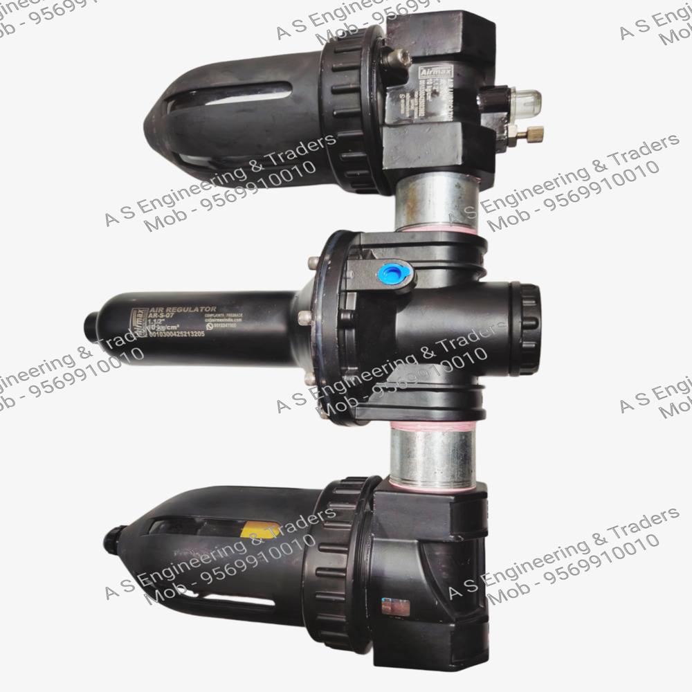 Pneumatic Frl Unit - Port Size: 1/2 Inch