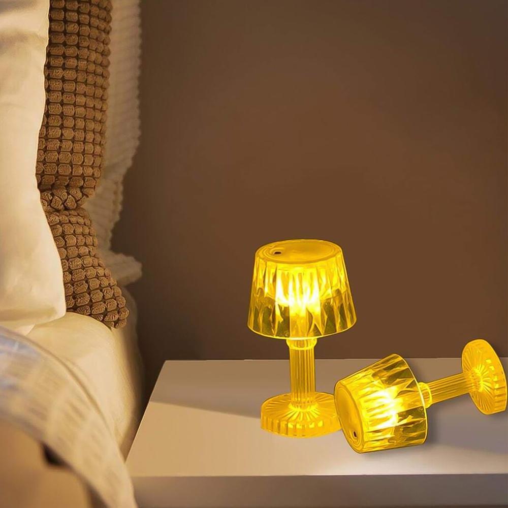 LED Candle lamp, Table Lamp Portable Plastic Lamps, Diwali (1 Pc / Small)