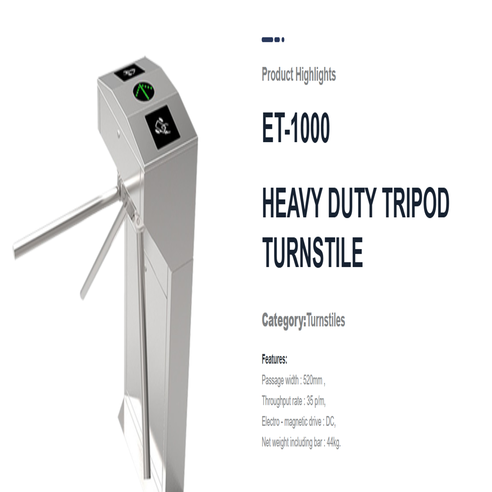 ET-1000 Heavy Duty Tripod Turnstile