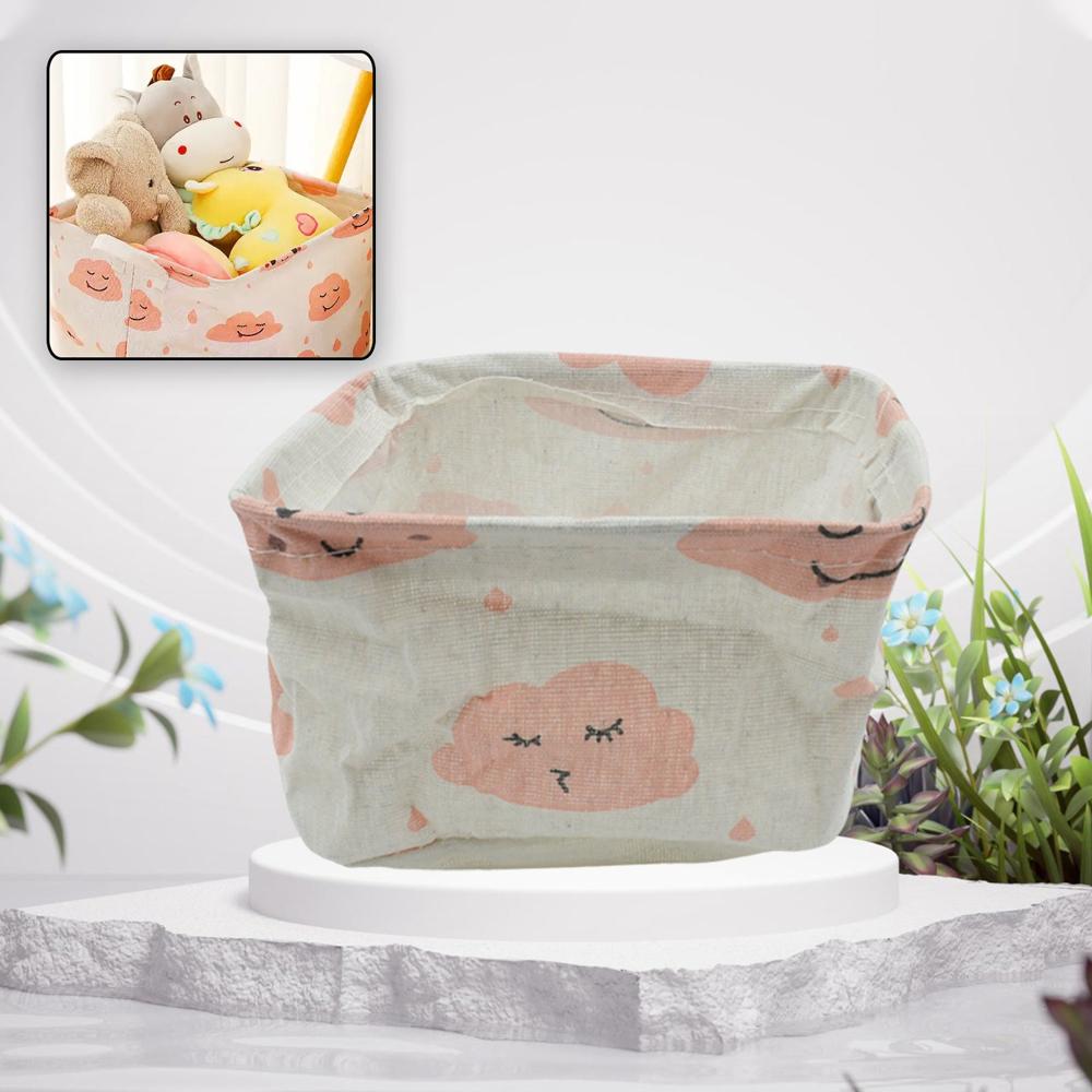 Small Foldable Storage Boxes Cubes Container Organizer Baskets Fabric Drawers Bedroom, Closet, Toys, Thick Cloth Shimmer, Home Decor Organizers Bag For Adult Makeup, Baby Toys Liners, Books - Material: As Per Product Requirement