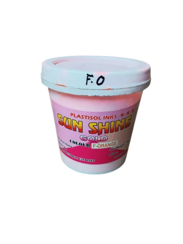 1kg Sun Shine Gold Orange Plastisol Textile Printing Ink