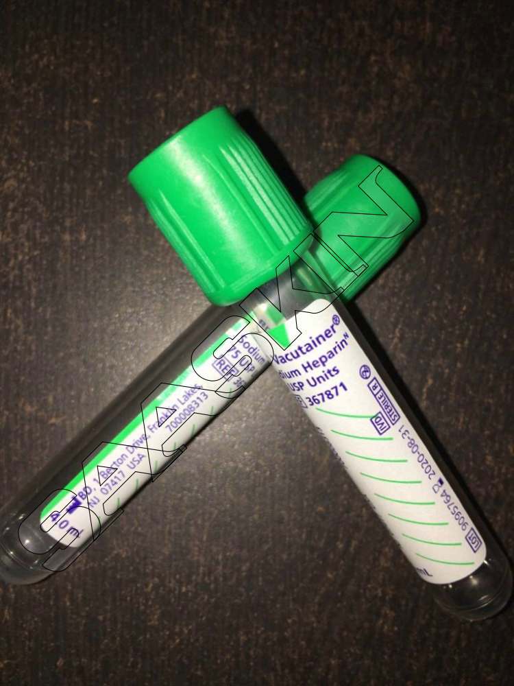 BD Sodium Heparin (NH) 75 USP units Blood Collection Tube