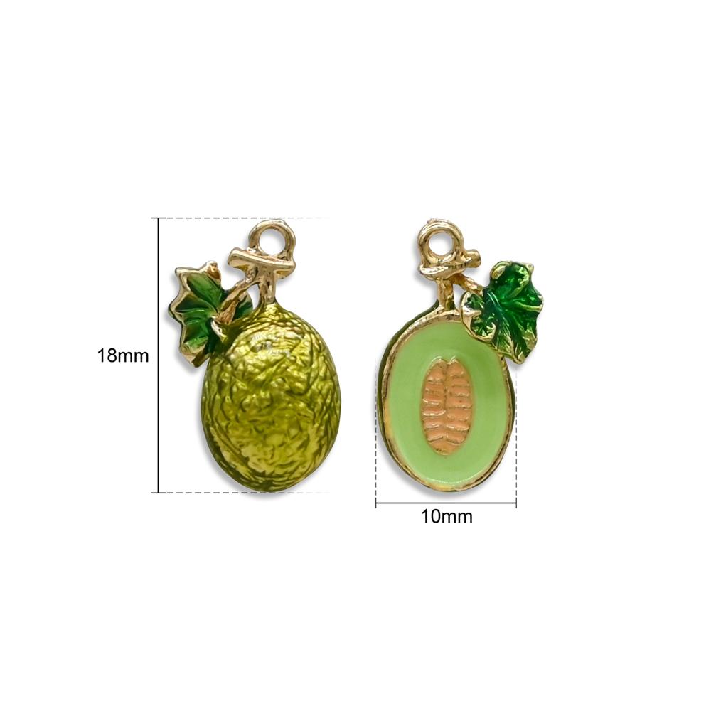 Avocado Fruit Charm Pendant | Size : 18mm | Qty : 1pc | Che194 - Gender: Unisex